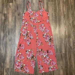 Torrid Pink Floral Jumpsuit